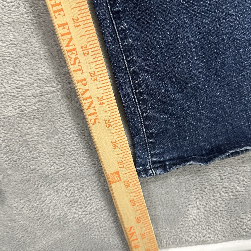 505 Levi's Straight Jeans Women 32 x 30 Mid Rise Blue Western Y2K Baggy - Picture 7 of 9